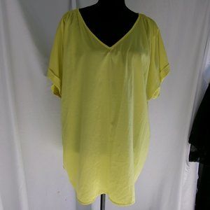 Lane Bryant yellow blouse size 18/20